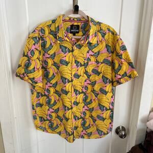 One Resolution Clothing Banana Hawaiian Casual Button-Down Shirt Men's XL